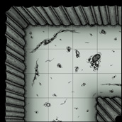 Cave battlemap tile